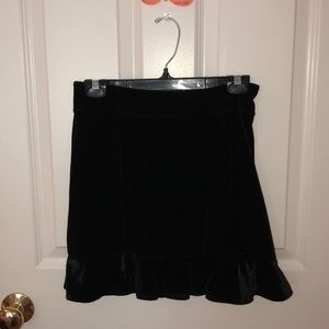 Velvet black skirt from Forever21